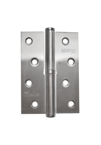 Петля дверная разъемная ADDEN BAU. 100X75X2.5 LEFT MATTE SATIN CHROME (цвет МАТОВЫЙ ХРОМ)