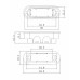 Защёлка врезная магнитная сантехническая ADDEN BAU WC-5096 MAG GRAPHITE (цвет Графит)