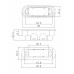 Защёлка врезная магнитная сантехническая ADDEN BAU WC-5096 MAG WHITE (цвет БЕЛЫЙ)