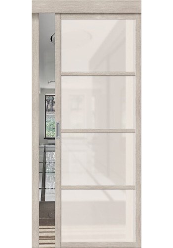 Межкомнатная дверь Твигги-11.3, со стеклом, цвет Cappuccino Melinga Межкомнатная дверь Твигги-11.3, со стеклом, цвет Cappuccino Melinga